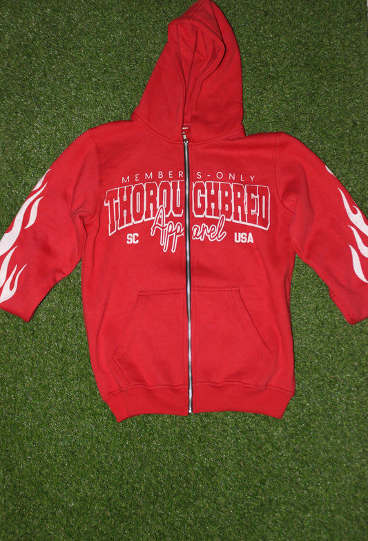 Red Zip Up Hoodie