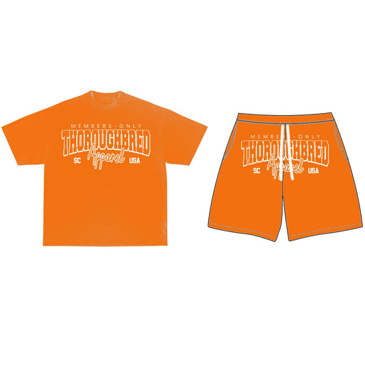 Orange Unisex Matching Set