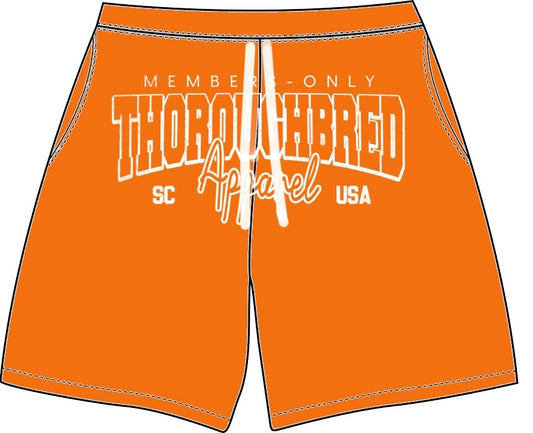 Orange Unisex shorts